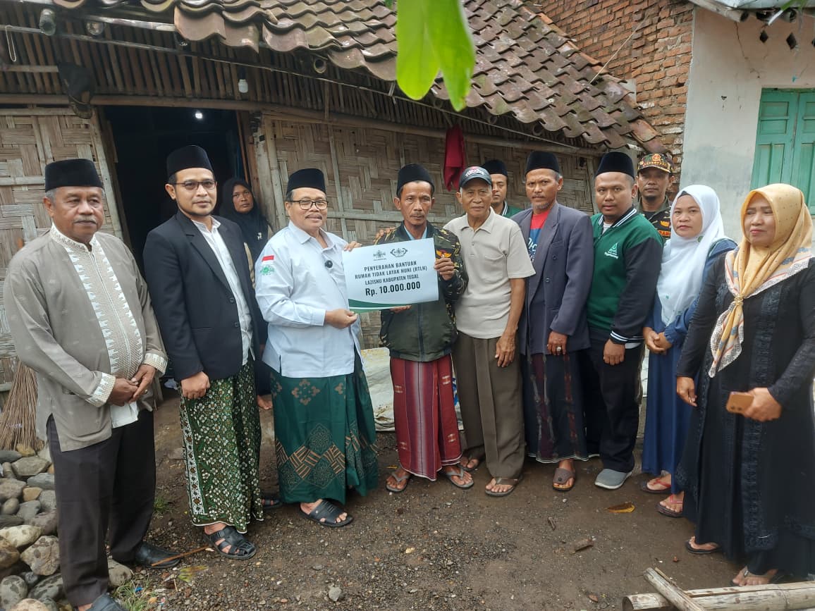 Perluas Kemanfaatan, LAZISNU Kabupaten Tegal Bantu Rumah Tidak Layak Huni